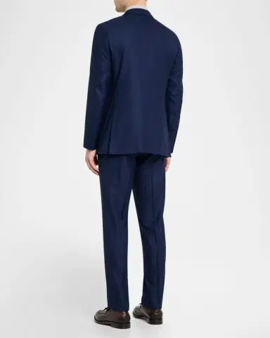 ZEGNA Men 's Micro-Plaid Wool Suit | Thumbnail 2 ZEGNA Men 's Micro-Plaid Wool Suit | Thumbnail 2