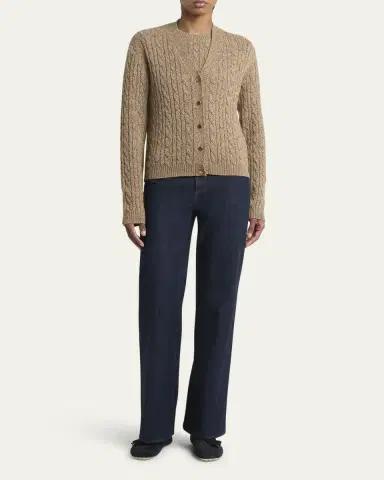 Loro Piana Baby Cashmere Cable Knit Cardigan | Thumbnail 6 Loro Piana Baby Cashmere Cable Knit Cardigan | Thumbnail 6