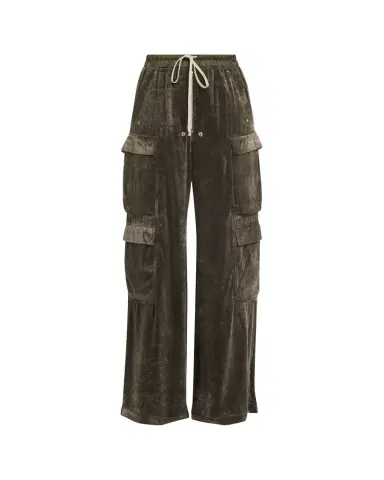 Rick Owens Velvet Straight-Leg Cargo Pants | Thumbnail 1 Rick Owens Velvet Straight-Leg Cargo Pants | Thumbnail 1