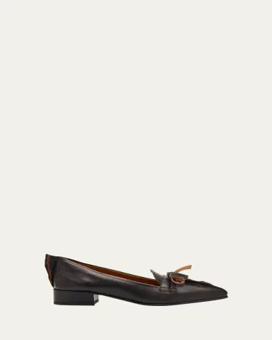 Prada Leather Block-Heel Loafers | Thumbnail 6 Prada Leather Block-Heel Loafers | Thumbnail 6