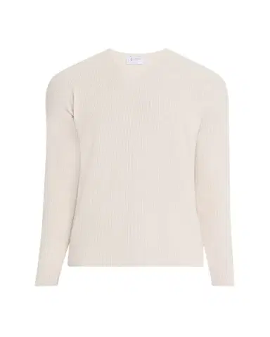 Bergdorf Goodman Men's Cashmere and Wool Rib V-Neck Sweater | Thumbnail 1 Bergdorf Goodman Men's Cashmere and Wool Rib V-Neck Sweater | Thumbnail 1