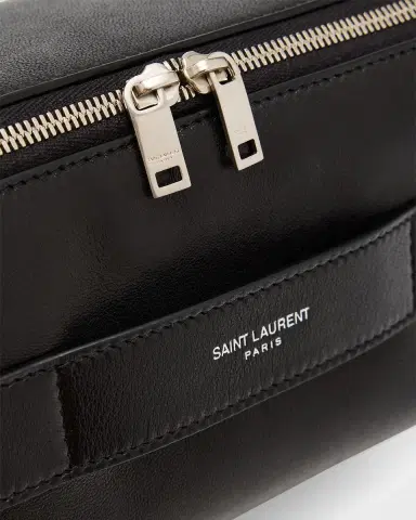 Saint Laurent Men's Small Cube Trousse Leather Toiletry Case | Thumbnail 3 Saint Laurent Men's Small Cube Trousse Leather Toiletry Case | Thumbnail 3