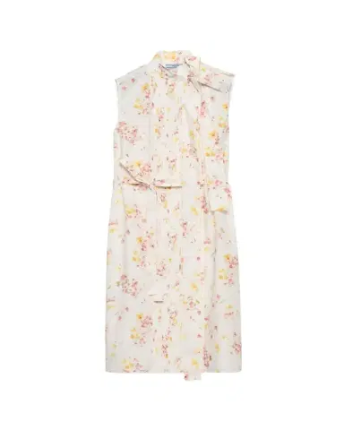 Prada Bouquet-Print Sleeveless Poplin Dress | Thumbnail 1 Prada Bouquet-Print Sleeveless Poplin Dress | Thumbnail 1