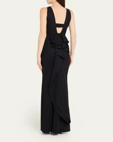 Chiara Boni La Petite Robe Eman Sleeveless Draped Column Gown | Thumbnail 3 Chiara Boni La Petite Robe Eman Sleeveless Draped Column Gown | Thumbnail 3