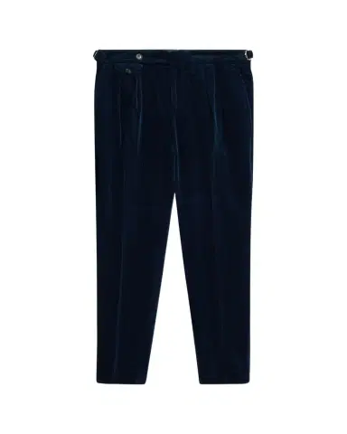Brunello Cucinelli Men's Cotton Corduroy Waist-Tab Pleated Pants | Thumbnail 1 Brunello Cucinelli Men's Cotton Corduroy Waist-Tab Pleated Pants | Thumbnail 1
