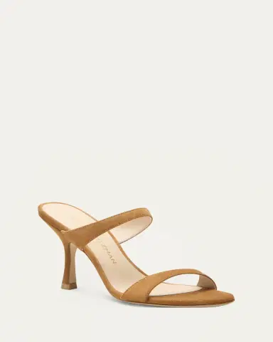 Stuart Weitzman Nudist Suede Slide Sandals | Thumbnail 2 Stuart Weitzman Nudist Suede Slide Sandals | Thumbnail 2