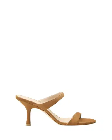 Stuart Weitzman Nudist Suede Slide Sandals | Thumbnail 1 Stuart Weitzman Nudist Suede Slide Sandals | Thumbnail 1
