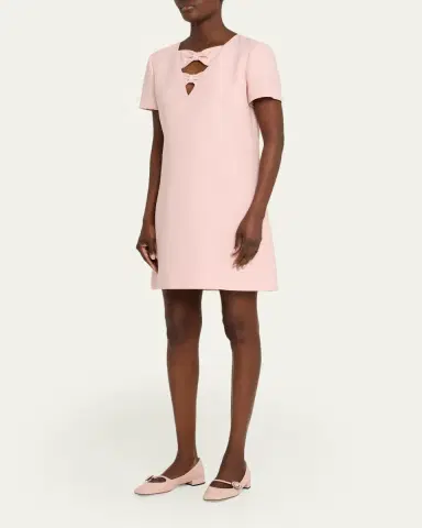 Valentino Garavani Bow Cutout Short-Sleeve Mini Dress | Thumbnail 8 Valentino Garavani Bow Cutout Short-Sleeve Mini Dress | Thumbnail 8
