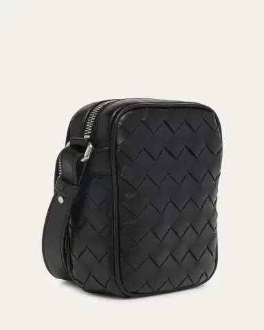 Bottega Veneta Men's Intrecciato Leather Vertical Crossbody Bag | Thumbnail 3 Bottega Veneta Men's Intrecciato Leather Vertical Crossbody Bag | Thumbnail 3