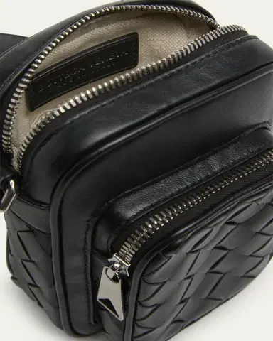 Bottega Veneta Men's Intrecciato Leather Vertical Crossbody Bag | Thumbnail 4 Bottega Veneta Men's Intrecciato Leather Vertical Crossbody Bag | Thumbnail 4