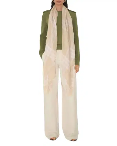 Burberry Giant Check Wool Scarf | Thumbnail 1 Burberry Giant Check Wool Scarf | Thumbnail 1