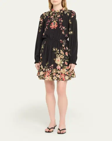 Sea Jolie Floral Long-Sleeve Mini Dress | Thumbnail 4 Sea Jolie Floral Long-Sleeve Mini Dress | Thumbnail 4