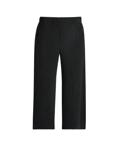 Homme Plissé Issey Miyake Men's Black Pleated Trousers | Thumbnail 1 Homme Plissé Issey Miyake Men's Black Pleated Trousers | Thumbnail 1