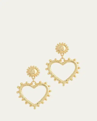 Anabel Aram Jewelry Heart Drop Earrings | Thumbnail 4 Anabel Aram Jewelry Heart Drop Earrings | Thumbnail 4