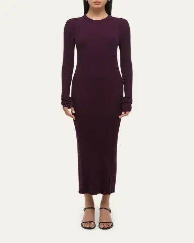 Helmut Lang Open-Back Ribbed Wool Dress | Thumbnail 2 Helmut Lang Open-Back Ribbed Wool Dress | Thumbnail 2