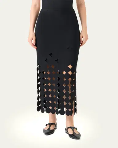 Akris punto Sleeveless Cutout Polka Dot Top | Thumbnail 4 Akris punto Sleeveless Cutout Polka Dot Top | Thumbnail 4