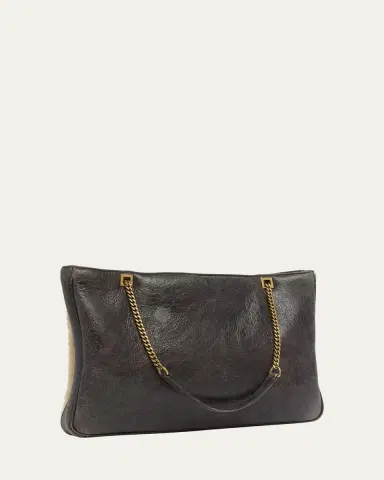 Valentino Garavani Viva Superstar Medium Shearling VLogo Tote Bag | Thumbnail 3 Valentino Garavani Viva Superstar Medium Shearling VLogo Tote Bag | Thumbnail 3