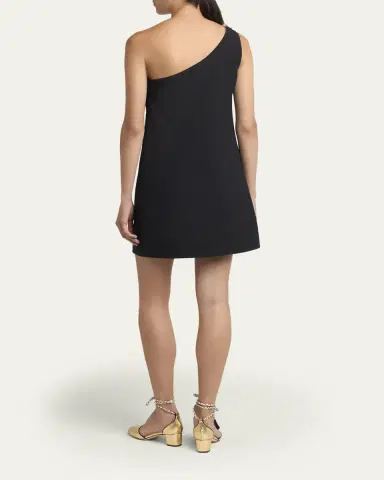 Valentino Garavani Satin Bow One-Shoulder Mini Dress | Thumbnail 3 Valentino Garavani Satin Bow One-Shoulder Mini Dress | Thumbnail 3