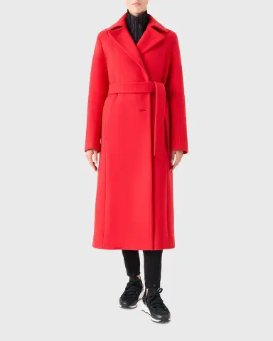 Akris punto Belted Long Wrap Coat | Thumbnail 6 Akris punto Belted Long Wrap Coat | Thumbnail 6