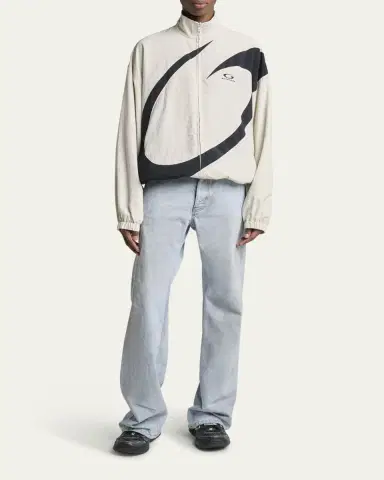 Balenciaga Men's Nylon Circle Logo Track Jacket | Thumbnail 2 Balenciaga Men's Nylon Circle Logo Track Jacket | Thumbnail 2