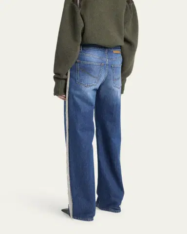 Stella McCartney Fringe Wide-Leg Jeans | Thumbnail 5 Stella McCartney Fringe Wide-Leg Jeans | Thumbnail 5