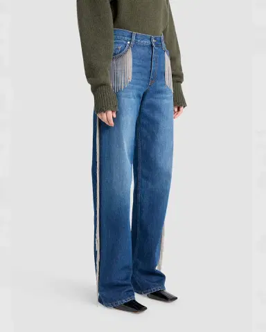 Stella McCartney Fringe Wide-Leg Jeans | Thumbnail 8 Stella McCartney Fringe Wide-Leg Jeans | Thumbnail 8