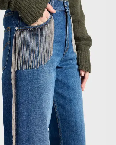 Stella McCartney Fringe Wide-Leg Jeans | Thumbnail 9 Stella McCartney Fringe Wide-Leg Jeans | Thumbnail 9