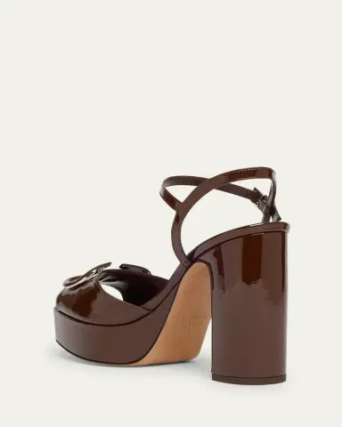 Valentino Garavani VLogo Signature Patent Leather Platform Sandals | Thumbnail 6 Valentino Garavani VLogo Signature Patent Leather Platform Sandals | Thumbnail 6