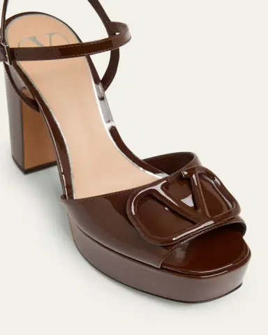 Valentino Garavani VLogo Signature Patent Leather Platform Sandals | Thumbnail 7 Valentino Garavani VLogo Signature Patent Leather Platform Sandals | Thumbnail 7