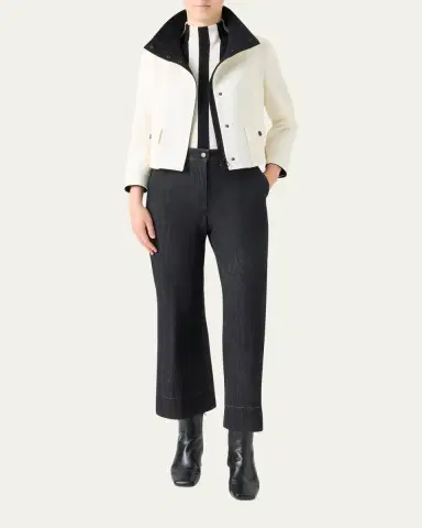Akris punto Wool Tricotine Zip Jacket | Thumbnail 2 Akris punto Wool Tricotine Zip Jacket | Thumbnail 2