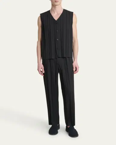 Homme Plissé Issey Miyake Men's Edge Ensemble Pleated Pants | Thumbnail 2 Homme Plissé Issey Miyake Men's Edge Ensemble Pleated Pants | Thumbnail 2