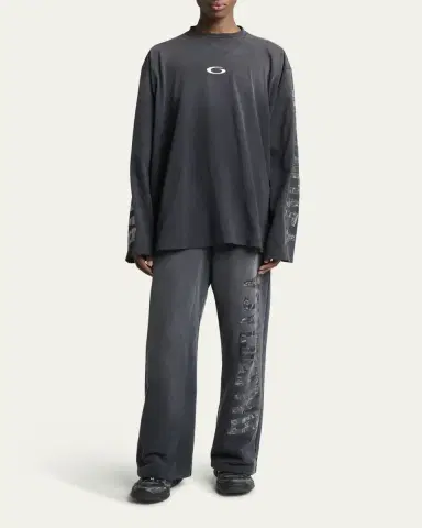 Balenciaga Men's Security Tape Oversized Long-Sleeve T-Shirt | Thumbnail 2 Balenciaga Men's Security Tape Oversized Long-Sleeve T-Shirt | Thumbnail 2