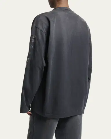 Balenciaga Men's Security Tape Oversized Long-Sleeve T-Shirt | Thumbnail 3 Balenciaga Men's Security Tape Oversized Long-Sleeve T-Shirt | Thumbnail 3