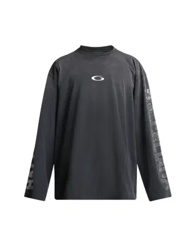 Balenciaga Men's Security Tape Oversized Long-Sleeve T-Shirt | Thumbnail 1 Balenciaga Men's Security Tape Oversized Long-Sleeve T-Shirt | Thumbnail 1