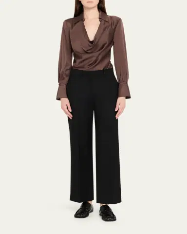Simkhai Symone Long-Sleeve Cowl-Neck Top | Thumbnail 2 Simkhai Symone Long-Sleeve Cowl-Neck Top | Thumbnail 2