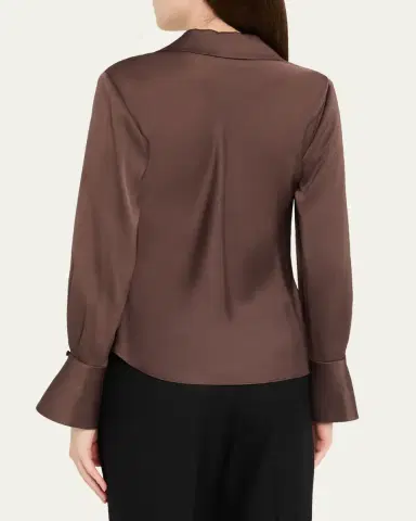 Simkhai Symone Long-Sleeve Cowl-Neck Top | Thumbnail 3 Simkhai Symone Long-Sleeve Cowl-Neck Top | Thumbnail 3