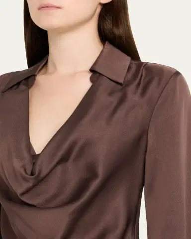 Simkhai Symone Long-Sleeve Cowl-Neck Top | Thumbnail 5 Simkhai Symone Long-Sleeve Cowl-Neck Top | Thumbnail 5