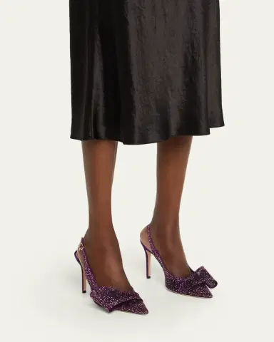 Gianvito Rossi Crystal Organza Slingback Pumps | Thumbnail 2 Gianvito Rossi Crystal Organza Slingback Pumps | Thumbnail 2