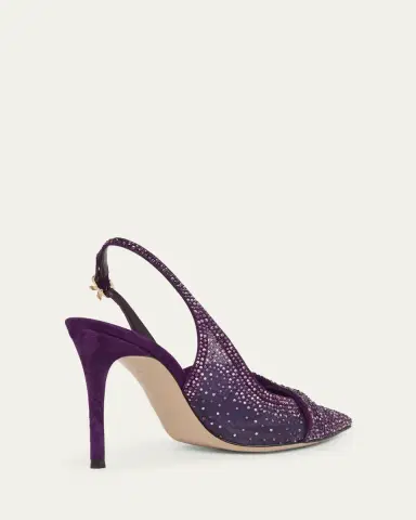 Gianvito Rossi Crystal Organza Slingback Pumps | Thumbnail 4 Gianvito Rossi Crystal Organza Slingback Pumps | Thumbnail 4