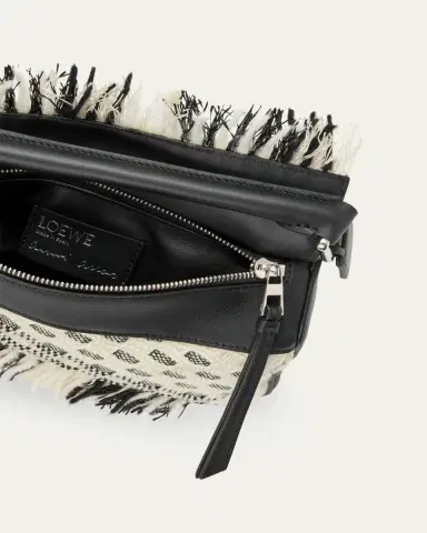Loewe x Albers Puzzle Small Fringe Shoulder Bag in Woven Textile | Thumbnail 4 Loewe x Albers Puzzle Small Fringe Shoulder Bag in Woven Textile | Thumbnail 4
