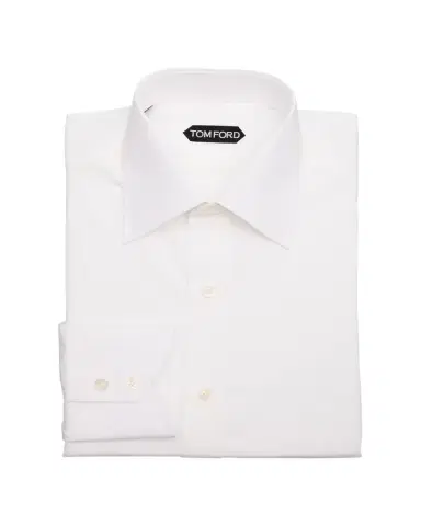 TOM FORD Men's Cotton Point-Collar Dress Shirt | Thumbnail 1 TOM FORD Men's Cotton Point-Collar Dress Shirt | Thumbnail 1