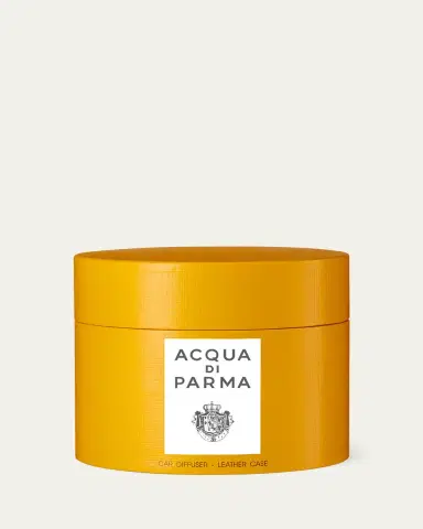 Acqua di Parma Dark Brown Leather and Azure Car Diffuser Case | Thumbnail 3 Acqua di Parma Dark Brown Leather and Azure Car Diffuser Case | Thumbnail 3