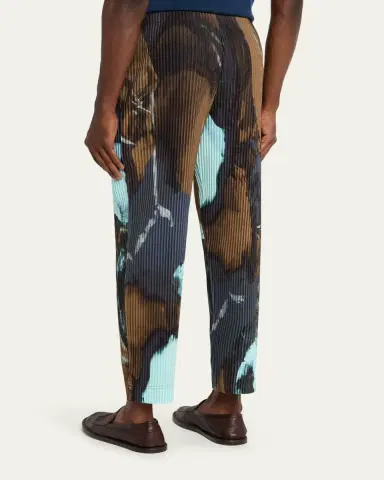 Homme Plissé Issey Miyake Men's Multi-Agate Pleated Pull-On Pants | Thumbnail 3 Homme Plissé Issey Miyake Men's Multi-Agate Pleated Pull-On Pants | Thumbnail 3