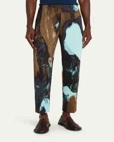 Homme Plissé Issey Miyake Men's Multi-Agate Pleated Pull-On Pants | Thumbnail 4 Homme Plissé Issey Miyake Men's Multi-Agate Pleated Pull-On Pants | Thumbnail 4