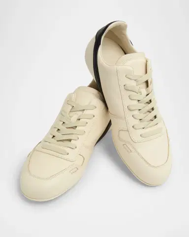 Rick Owens Minimal Leather Low-Top Sneakers | Thumbnail 3 Rick Owens Minimal Leather Low-Top Sneakers | Thumbnail 3