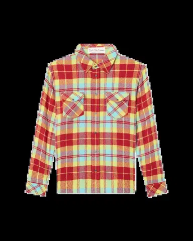 God's True Cashmere Men's Cashmere Tartan Two-Pocket Button-Down Shirt | Thumbnail 2 God's True Cashmere Men's Cashmere Tartan Two-Pocket Button-Down Shirt | Thumbnail 2