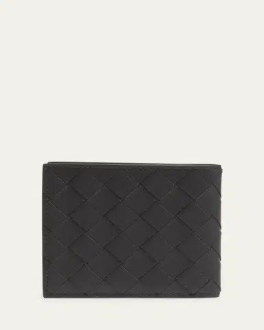 Bottega Veneta Men's Intrecciato Leather Multicolor-Interior Bifold Wallet | Thumbnail 4 Bottega Veneta Men's Intrecciato Leather Multicolor-Interior Bifold Wallet | Thumbnail 4