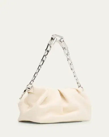 Christian Louboutin Eva Small Pleated Shoulder Bag in Nappa Leather | Thumbnail 5 Christian Louboutin Eva Small Pleated Shoulder Bag in Nappa Leather | Thumbnail 5