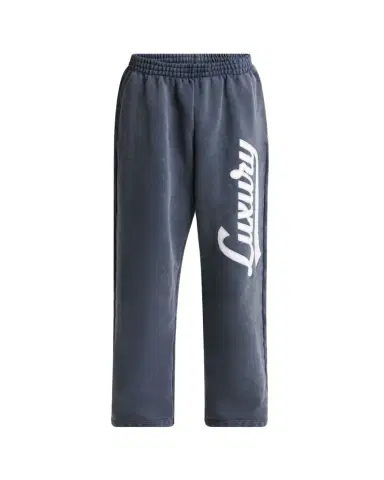 Balenciaga Men's Luxury Script Terry Relaxed-Fit Sweatpants | Thumbnail 1 Balenciaga Men's Luxury Script Terry Relaxed-Fit Sweatpants | Thumbnail 1