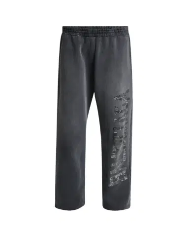 Balenciaga Men's Faded Terry Logo Tape Relaxed-Fit Sweatpants | Thumbnail 1 Balenciaga Men's Faded Terry Logo Tape Relaxed-Fit Sweatpants | Thumbnail 1